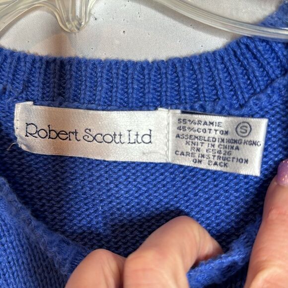 Vintage Robert Scott LTD Golf Preppy Sweater Vest. Size Small. - Picture 3 of 5